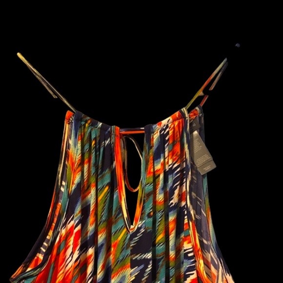 Bisou Bisou Multicolor Zigzag Maxi Dress - Picture 4 of 14